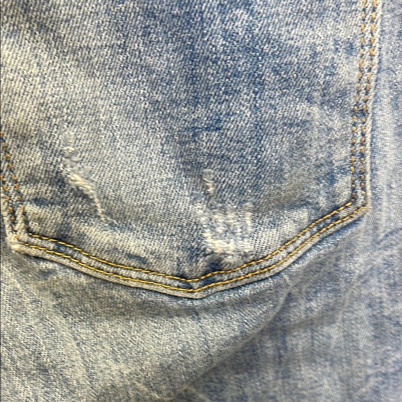 Zara Blue Ankle Cropped Distressed Jeans - Picture 8 of 8